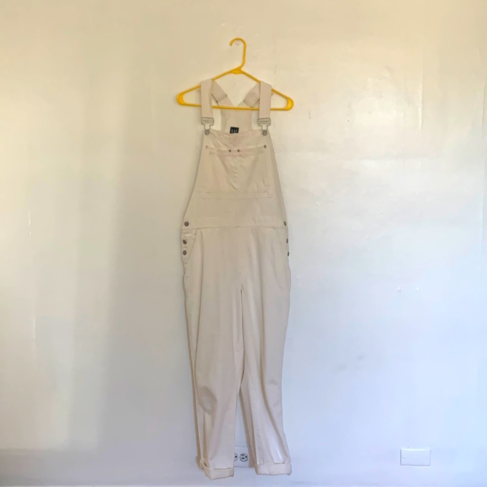 Gap white overalls